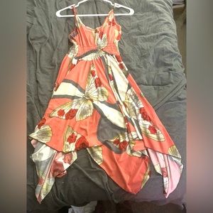 Floral butterfly dress,size small